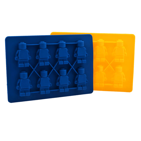 AussieSuperStore Homeware Supplies Retro Lego Robot Men Ice Cube Mould Trays Retro Lego Robot Men Ice Cube Cake Choc Mould Trays | Bakeware Mold CBROBOTICETRAYPACK